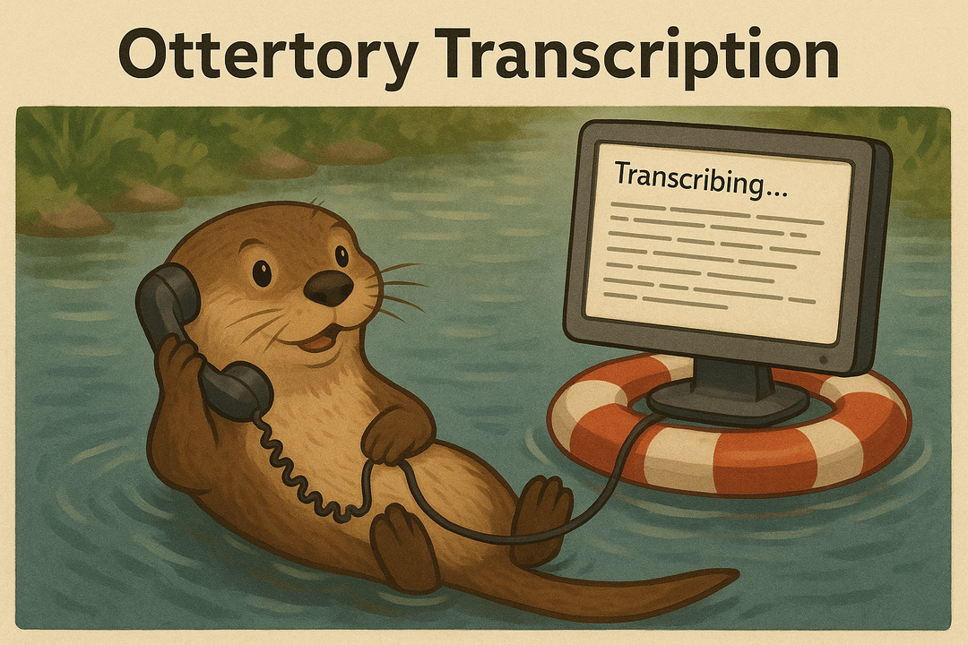 Ottertory Real-Time Transcription Tool