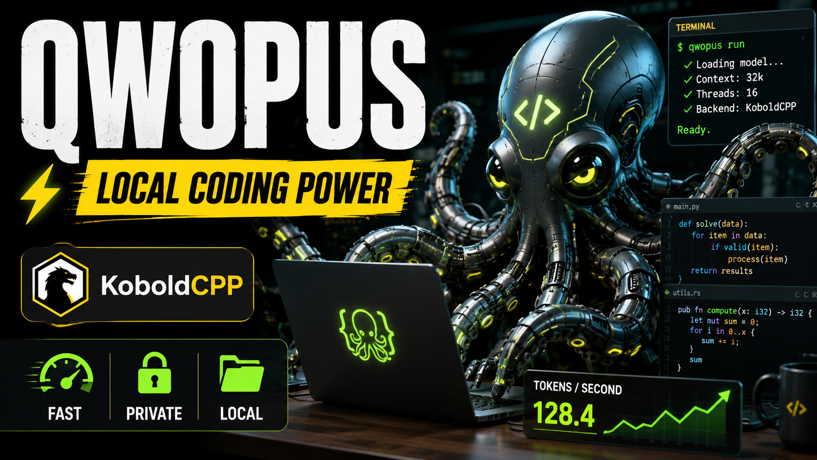 Qwopus local AI coding model